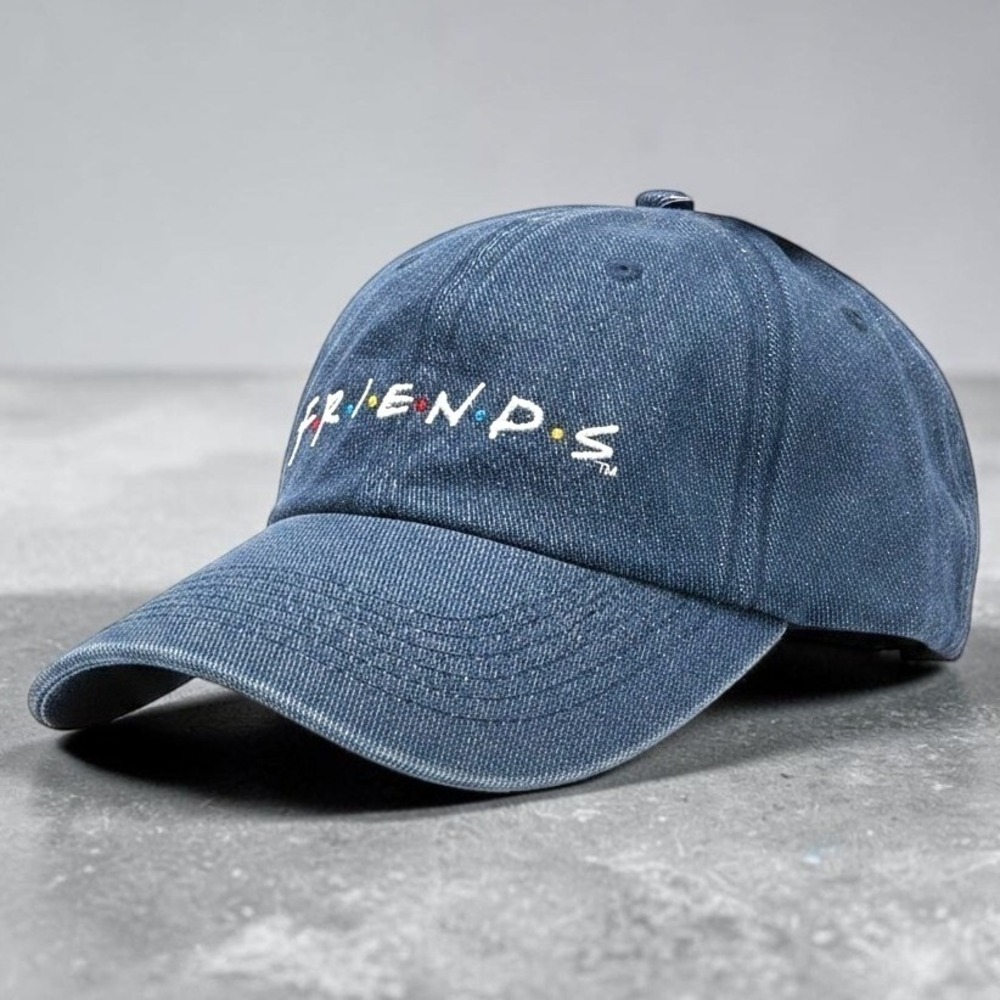 Friends TV Show Denim Baseball Cap Hat CultureFly 2020 Blue Adjustable NWT New